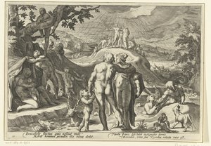 Le Déluge de Deucalion - Hendrick Goltzius (workshop of)
