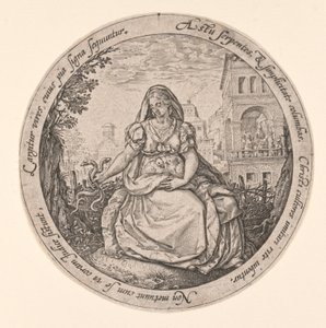 Allégorie de la prudence - Hendrick Goltzius