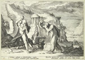 Deucalion et Pyrrha repeuplent le monde - Hendrick Goltzius