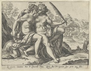 Concorde et Paix - Hendrick Goltzius