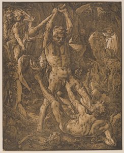 Hercule et Cacus - Hendrick Goltzius