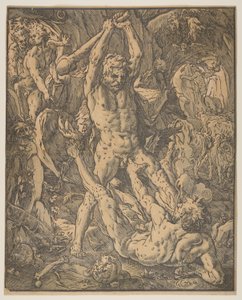 Hercule et Cacus - Hendrick Goltzius