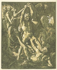 Hercule et Cacus - Hendrick Goltzius