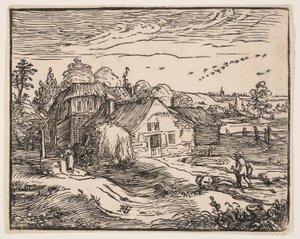 Paysage avec une ferme