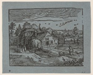 Paysage avec une ferme - Hendrick Goltzius