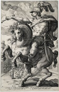 Marcus Curtius (série Les héros romains) - Hendrick Goltzius