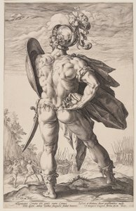Marcus Valerius Corvus, extrait des Héros romains - Hendrick Goltzius