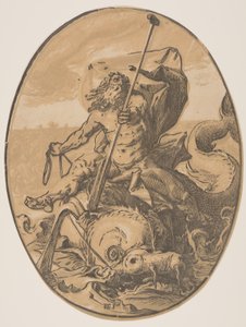 Oceanus, extrait de The Deities - Hendrick Goltzius