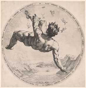 Phaéton, tiré de Les quatre déshonorants - Hendrick Goltzius