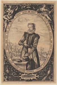 Portrait de Josina Hamels - Hendrick Goltzius