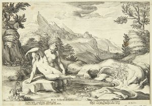 Salmacis et Hermaphrodite - Hendrick Goltzius