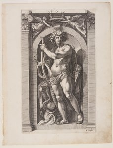 Sol, tiré de Huit dieux païens - Hendrick Goltzius
