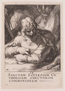 Saint Jacques le Mineur, du Christ, des Apôtres et de Saint Paul avec le Credo - Hendrick Goltzius