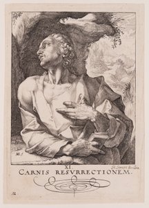 St Jude Thaddée, du Christ, des Apôtres et de St Paul avec le Credo - Hendrick Goltzius