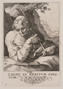 St Matthieu, du Christ, des Apôtres et de St Paul avec le Credo - Hendrick Goltzius