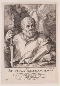 St Matthias, du Christ, des Apôtres et de St Paul avec le Credo - Hendrick Goltzius
