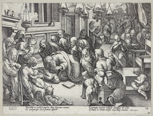 Saint Paul ressuscitant Eutychus - Hendrick Goltzius