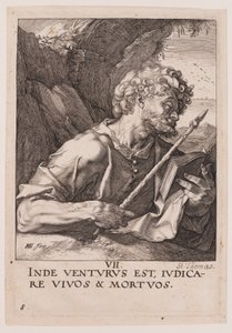 Saint Thomas, du Christ, des Apôtres et de Saint Paul avec le Credo - Hendrick Goltzius