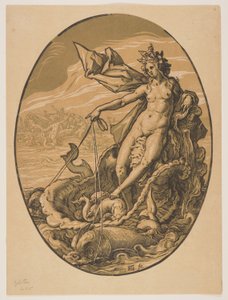 Téthys, extrait de The Deities - Hendrick Goltzius