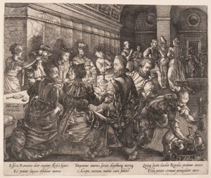 Le banquet de Tarquinius Collatinus, tiré de L