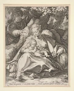 La Sainte Famille sous le cerisier / Repos pendant la fuite en Égypte sous un cerisier
