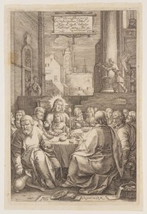 La Cène, tirée de La Passion - Hendrick Goltzius