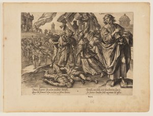 Le martyre de saint Jean, extrait du Martyre du Christ et des Apôtres