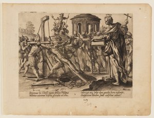 Le martyre de saint Philippe, extrait du Martyre du Christ et des Apôtres