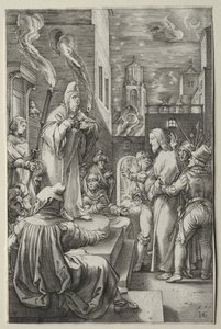 La Passion : Le Christ devant Caïphe - Hendrick Goltzius