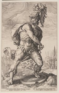 Titus Manlius Torquatus, extrait des Héros romains - Hendrick Goltzius