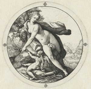 Vénus et Cupidon - Hendrick Goltzius