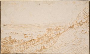 Paysage avec pente