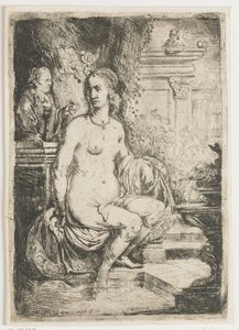 Bethsabée reçoit la lettre de David - Hendrick Heerschop
