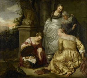 Érichthonios trouvé par les filles de Cécrops