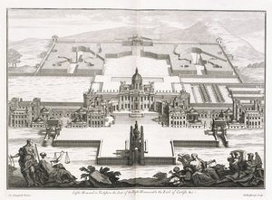 Château Howard dans le Yorkshire, de "Vitruvius Britannicus", ou "L