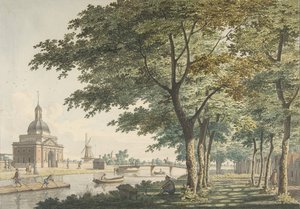 La Muiderpoort, Amsterdam, vue depuis le Plantage - Hendrick Keun