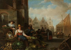 Le marché aux légumes - Hendrick Martensz. Sorgh