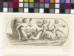 Amphitrite sur un char (Nouveau Livre des Dieux et Déesses de la Marine) - Hendrick de Keyser (I)