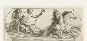 Neptune sur un char (Nouveau Livre des Dieux et Déesses De la Marine) - Hendrick de Keyser (I)