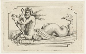 Triton jouant de la harpe - Hendrick de Keyser (I)