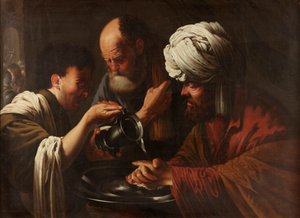 Pilate se lavant les mains, c.1615-1628