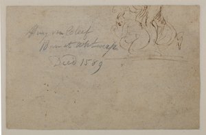 Annotation par une main ultérieure. Croquis d