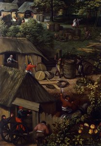 Paysage de récolte d
