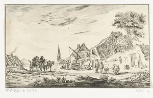 Vue de village - Hendrik Busserus