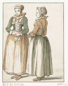 Deux femmes debout - Hendrik Busserus