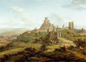 Vue du Château de Launceston depuis le sud - Hendrik Frans de Cort