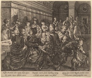 Banquet chez Tarquin Collatin - Hendrik Goltzius
