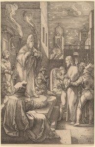 Le Christ devant Caïphe - Hendrik Goltzius