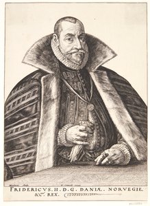 Danois : Frederik II, roi du Danemark et de Norvège - Hendrik Goltzius