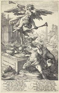 Renommée et Histoire, des Héros Romains, 1586 - Hendrik Goltzius